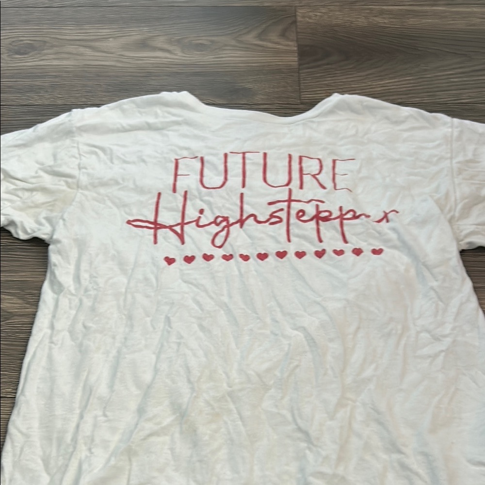 Kids White and Red Graphic Tee